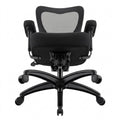 Ergonomischer Bürostuhl mit großer Sitzfläche und Lendenwirbelstütze