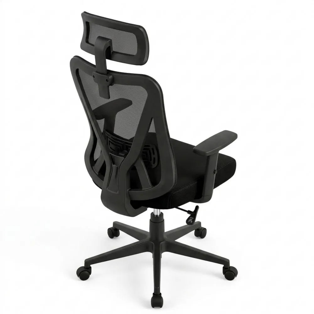 Ergonomischer Bürostuhl mit Verstellbarer Kopfstütze und Rückenlehne