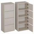Hochschrank mit 4 Türen und Einlegeböden für verschiedene Räume – Grifflose Fronten im modernen Design